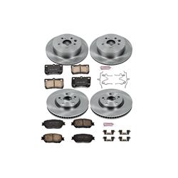 PowerStop Z17 Evolution Plus Stock Replacement Brake Kits for 2006 GS300, 2010-2013 IS250 - KOE4072