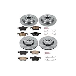 PowerStop Z17 Evolution Plus Stock Replacement Brake Kits for 2001-2009 S60, 1999-2006 S80, 2001-2007 V70 - KOE4431