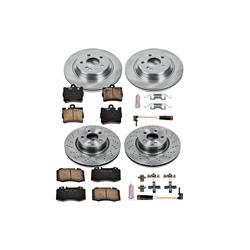 PowerStop Z17 Evolution Plus Stock Replacement Brake Kits for 2000-2002 S430, 2000-2003 S500 - KOE4455