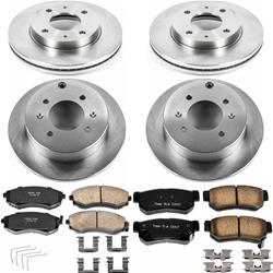 PowerStop Z17 Evolution Plus Stock Replacement Brake Kits for 2001-2002 OPTIMA, 2002-2003 SONATA - KOE5371