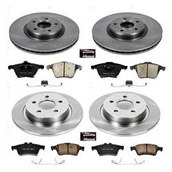 PowerStop Z17 Evolution Plus Stock Replacement Brake Kits for 2006-2011 V50, S40, 2006-2013 C70 - KOE5469