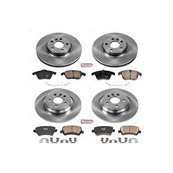 PowerStop Z17 Evolution Plus Stock Replacement Brake Kits for 2011-2014 S60, 2007-2014 S80, 2008-2010 V70 - KOE5611