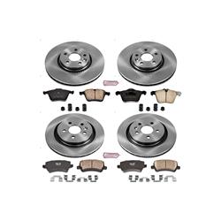 PowerStop Z17 Evolution Plus Stock Replacement Brake Kits for 2011-2014 S60, 2007-2014 S80 - KOE5614