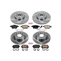 PowerStop Z17 Evolution Plus Stock Replacement Brake Kits for 2007-2009 EOS, 2010 PASSAT - KOE5798
