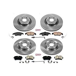 PowerStop Z17 Evolution Plus Stock Replacement Brake Kits for 2014-2015 A6, A6 QUATTRO, A7 QUATTRO - KOE6141
