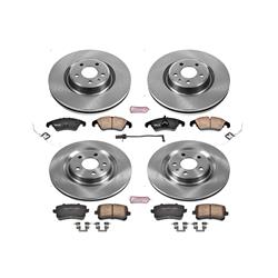 PowerStop Z17 Evolution Plus Stock Replacement Brake Kits for 2013-2016 Q5, 2012-2016 S4, 2012-2017 S5 - KOE6143