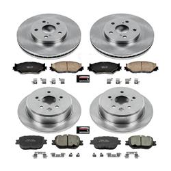 PowerStop Z17 Evolution Plus Stock Replacement Brake Kits for 2014-2015 IS250 - KOE6989