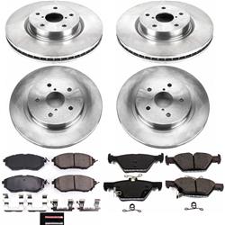 PowerStop Z17 Evolution Plus Stock Replacement Brake Kits for 2015-2019 LEGACY, OUTBACK, 2016-2021 WRX - KOE7028