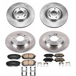 PowerStop Z17 Evolution Plus Stock Replacement Brake Kits for 2014-2016 CADENZA, 2015 SONATA - KOE7114