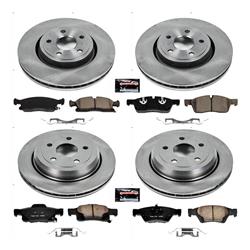PowerStop Z17 Evolution Plus Stock Replacement Brake Kits for 2021-2024 DURANGO, 2016-2021 GRAND CHEROKEE, 2022 GRAND CHEROKEE WK - KOE7136