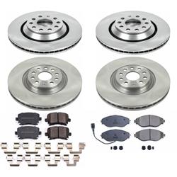 PowerStop Z17 Evolution Plus Stock Replacement Brake Kits for 2013-2016 CC, 2015-2021 GTI - KOE7254
