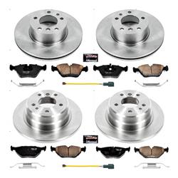PowerStop Z17 Evolution Plus Stock Replacement Brake Kits for 1989 525I, 535I - KOE7335
