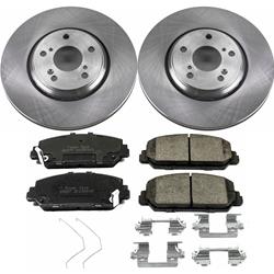 PowerStop Z17 Evolution Plus Stock Replacement Brake Kits for 2016-2017 ACCORD, 2017-2020 CIVIC, 2017-2022 ILX - KOE7347