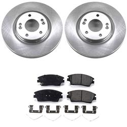 PowerStop Z17 Evolution Plus Stock Replacement Brake Kits for 2017-2020 ELANTRA, 2017-2022 SPORTAGE, 2016-2021 TUCSON - KOE7355
