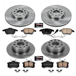 PowerStop Z17 Evolution Plus Stock Replacement Brake Kits for 2013-2017 BEETLE, 2013-2018 JETTA - KOE7530