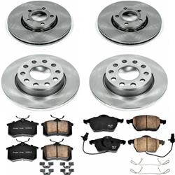 PowerStop Z17 Evolution Plus Stock Replacement Brake Kits for 2004-2006 A4 QUATTRO - KOE7917