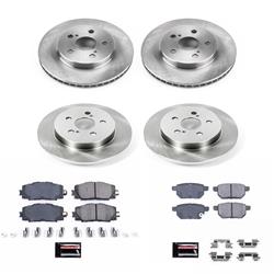 PowerStop Z17 Evolution Plus Stock Replacement Brake Kits for 2019-2022 PRIUS AWD-E, 2017-2019 PRIUS PRIME - KOE7924