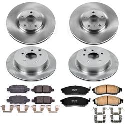 PowerStop Z17 Evolution Plus Stock Replacement Brake Kits for 2014-2019 Q70, 2015-2019 Q70L, 2014-2017 QX70 - KOE8061