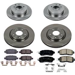 PowerStop Z17 Evolution Plus Stock Replacement Brake Kits for 2014-2017 LEAF - KOE8288