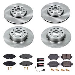 PowerStop Z17 Evolution Plus Stock Replacement Brake Kits for 2015-2021 GOLF, 2015-2019 GOLF SPORTWAGEN - KOE8363