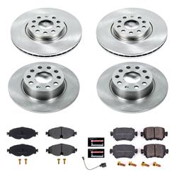PowerStop Z17 Evolution Plus Stock Replacement Brake Kits for 2017-2019 GOLF ALLTRACK, 2015-2018 GTI, 2021-2022 PASSAT - KOE8364