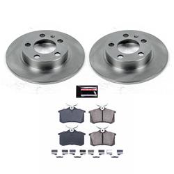 PowerStop Z17 Evolution Plus Stock Replacement Brake Kits for 1998-2010 BEETLE, 1999-2006 GOLF, 1998-2005 JETTA - KOE847
