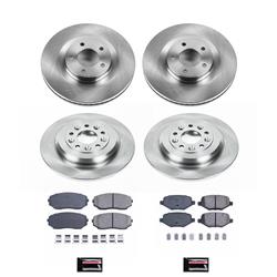 PowerStop Z17 Evolution Plus Stock Replacement Brake Kits for 2013-2014 EDGE, 2013-2015 MKX - KOE8847