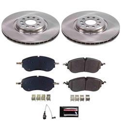 PowerStop - Brake Rotor and Pad Combos for 2022-2025 Q4 E-TRON SPORTBACK, Q4 E-TRON, 2021-2022 ID.4 - KOE9290