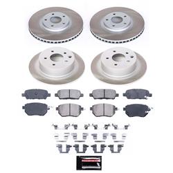 PowerStop Z17 Evolution Plus Semi-Coated Rotor Brake Kits for 2005-2006 ALTIMA, 2004-2006 MAXIMA - SC092
