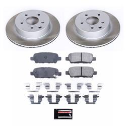 PowerStop Z17 Evolution Plus Semi-Coated Rotor Brake Kits for 2003-2005 350Z, G35 - SC103