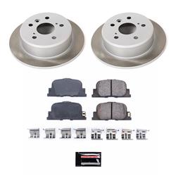 PowerStop Z17 Evolution Plus Semi-Coated Rotor Brake Kits for 2000-2001 CAMRY, ES300 - SC1084