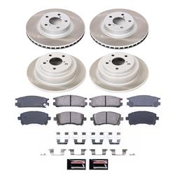 PowerStop Z17 Evolution Plus Semi-Coated Rotor Brake Kits for 1998 IMPREZA, 1997-1999 LEGACY - SC1121
