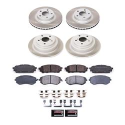 PowerStop Z17 Evolution Plus Semi-Coated Rotor Brake Kits for 2005-2006 9-2X, 2003-2007 IMPREZA - SC1127
