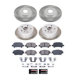 PowerStop Z17 Evolution Plus Semi-Coated Rotor Brake Kits for 2002-2004 CAMRY - SC1144