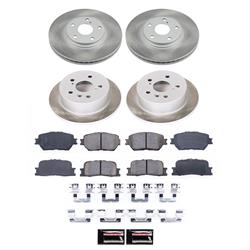PowerStop Z17 Evolution Plus Semi-Coated Rotor Brake Kits for 2002-2004 CAMRY - SC1145