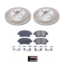 PowerStop Z17 Evolution Plus Semi-Coated Rotor Brake Kits for 2001-2003 PRIUS - SC1153