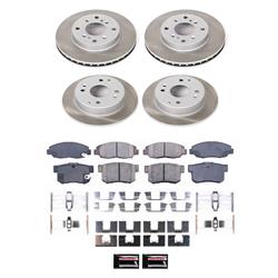 PowerStop Z17 Evolution Plus Semi-Coated Rotor Brake Kits for 1998-2002 ACCORD, 1998-1999 CL - SC1240