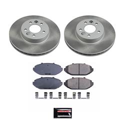PowerStop Z17 Evolution Plus Semi-Coated Rotor Brake Kits for 1998-2002 CROWN VICTORIA, GRAND MARQUIS, TOWN CAR - SC1335