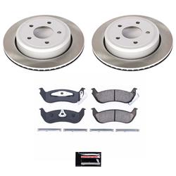PowerStop Z17 Evolution Plus Semi-Coated Rotor Brake Kits for 2003-2011 CROWN VICTORIA, GRAND MARQUIS, 2003-2004 MARAUDER - SC1368