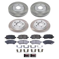 PowerStop Z17 Evolution Plus Semi-Coated Rotor Brake Kits for 2005-2008 GRAND PRIX, 2005-2009 LACROSSE - SC1589