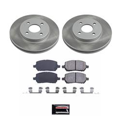 PowerStop Z17 Evolution Plus Semi-Coated Rotor Brake Kits for 2005-2010 COBALT, 2007-2009 G5, 2003-2007 ION - SC1604