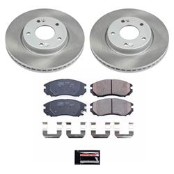 PowerStop Z17 Evolution Plus Semi-Coated Rotor Brake Kits for 2004-2006 TIBURON - SC163