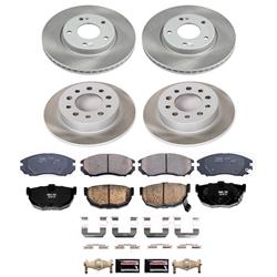 PowerStop Z17 Evolution Plus Semi-Coated Rotor Brake Kits for 2004-2006 TIBURON - SC164