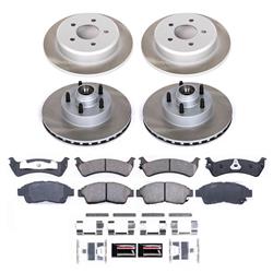 PowerStop Z17 Evolution Plus Semi-Coated Rotor Brake Kits for 1995-2001 EXPLORER, 1997-2001 MOUNTAINEER, 1998-2002 RANGER - SC1855