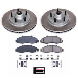 PowerStop Z17 Evolution Plus Semi-Coated Rotor Brake Kits for 1997-2000 F-150 - SC1863