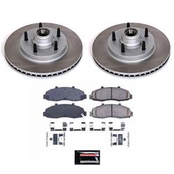 PowerStop Z17 Evolution Plus Semi-Coated Rotor Brake Kits for 1997-2000 F-150 - SC1865
