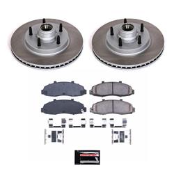PowerStop Z17 Evolution Plus Semi-Coated Rotor Brake Kits for 1997-2003 F-150, 2004 F-150 HERITAGE - SC1866