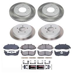PowerStop Z17 Evolution Plus Semi-Coated Rotor Brake Kits for 2000-2003 F-150, 2004 F-150 HERITAGE - SC1868