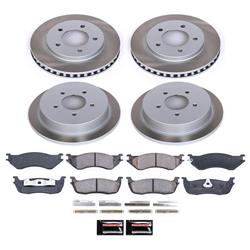 PowerStop Z17 Evolution Plus Semi-Coated Rotor Brake Kits for 1997-2000 EXPEDITION, 1998-2000 NAVIGATOR - SC1870