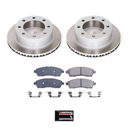 PowerStop Z17 Evolution Plus Semi-Coated Rotor Brake Kits for 1999-2004 F-350 SUPER DUTY, F-250 SUPER DUTY, 2000-2005 EXCURSION - SC1890